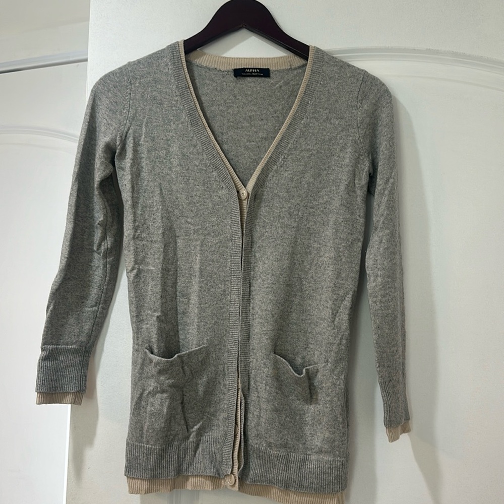 Designer cashmere sweater